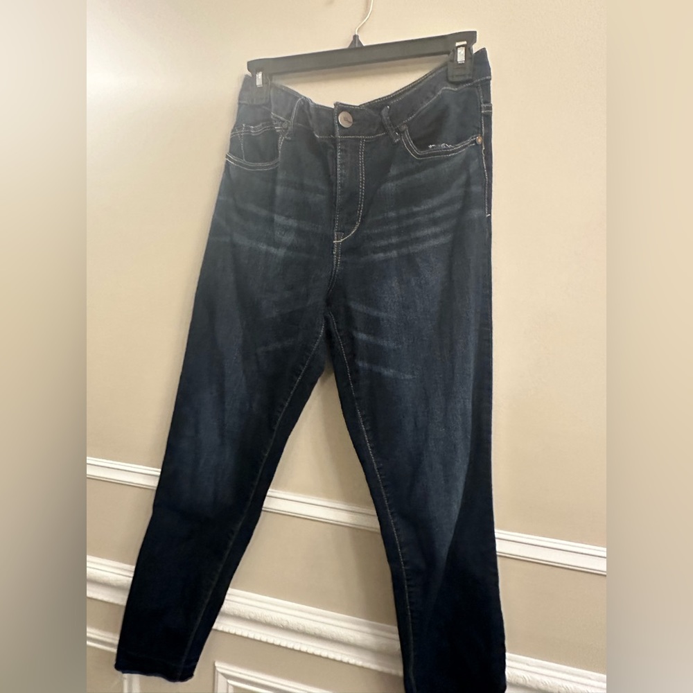 Dark denim jeans